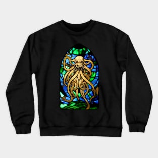 Stained Glass Cthulhu Crewneck Sweatshirt